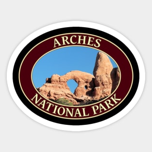 Turret Arch at Arches National Park in Moab, Utah Sticker